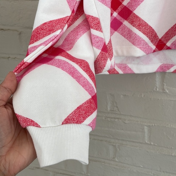 Colsie Women's Plaid Fleece Lounge Sweatshirt Oversized Size Small - Picture 5 of 8